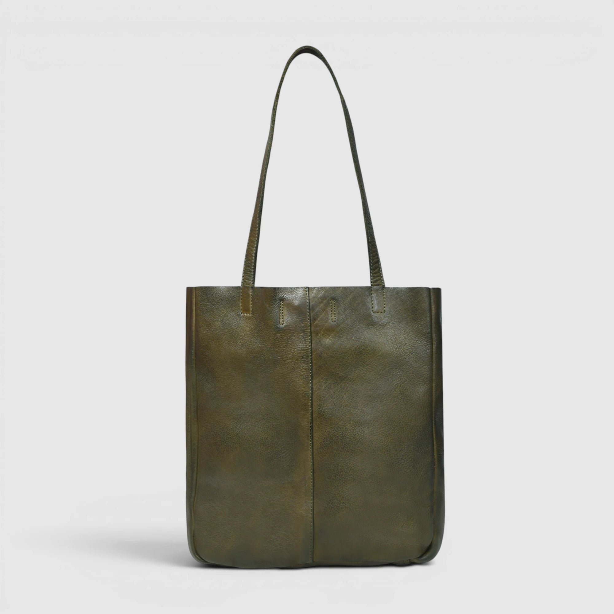 Hestern Midnight Classic Women’s Leather Tote - Forest Green