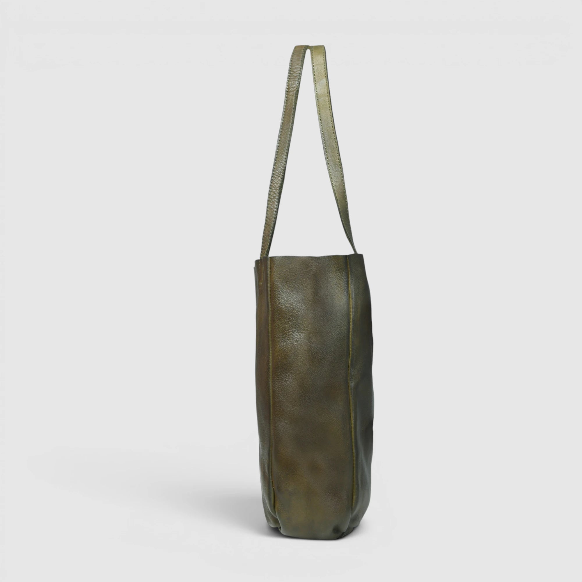 Hestore Midnight Classic Women’s Leather Tote - Forest Green