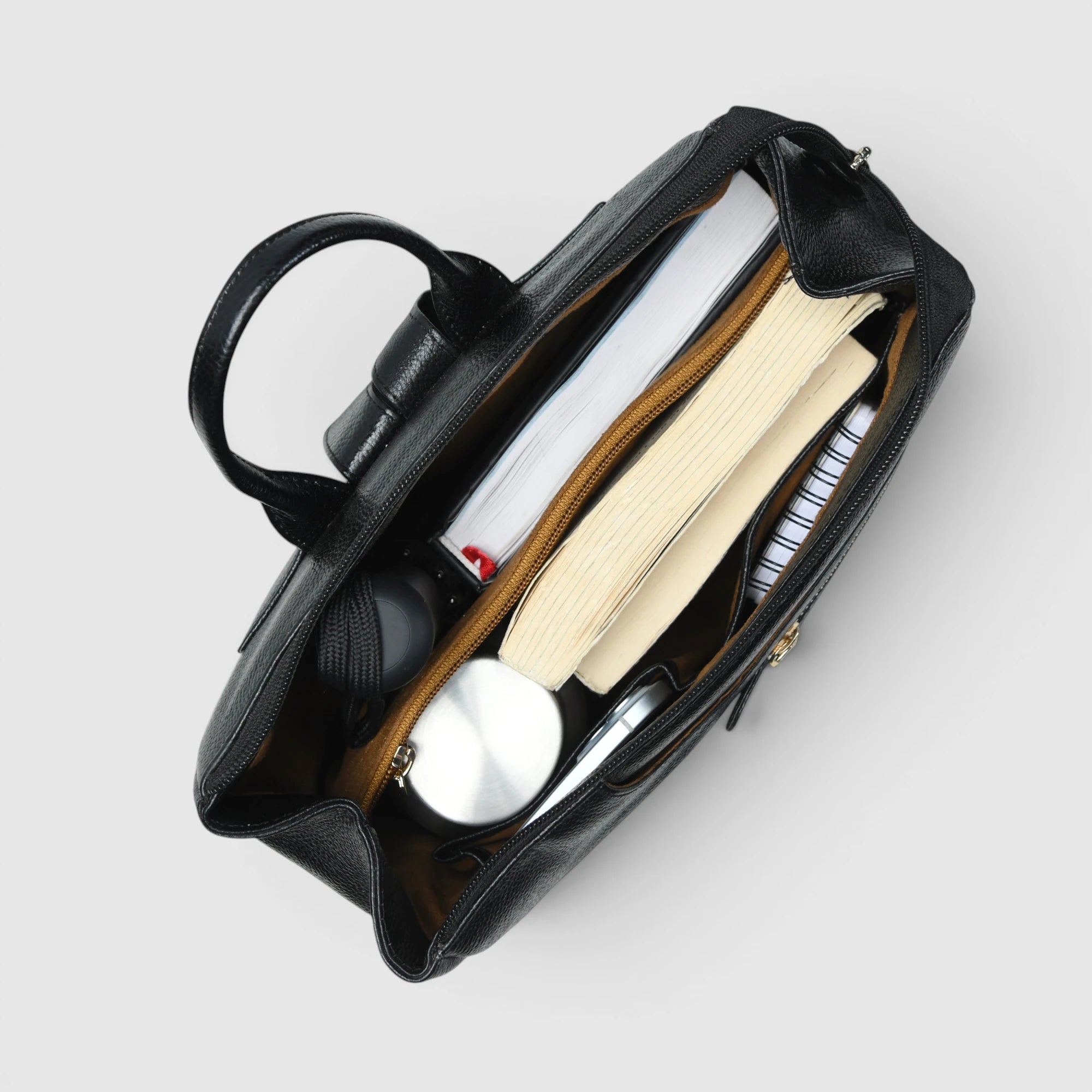 Inner View Convertible Leather Backpack