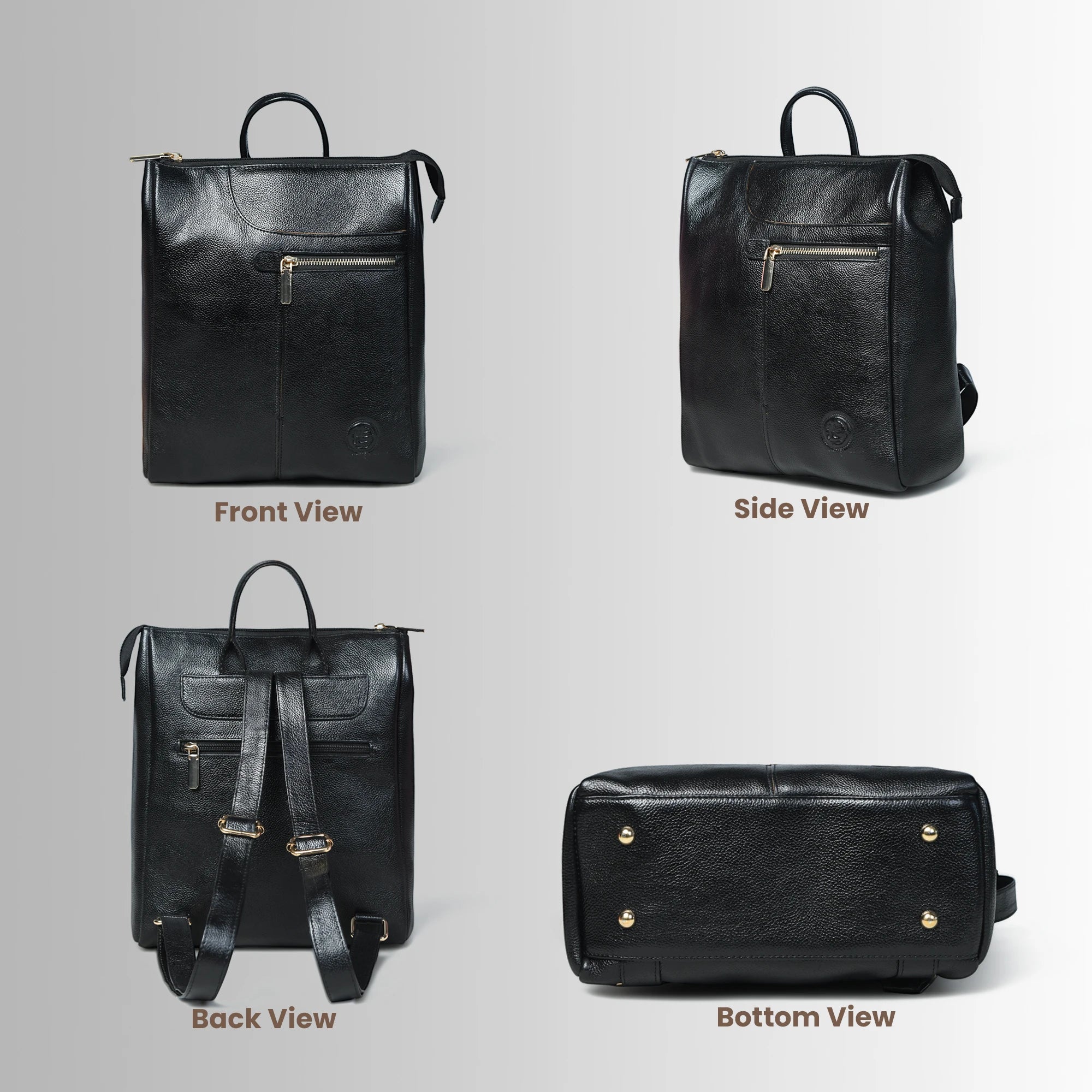 Overview Convertible Leather Backpack