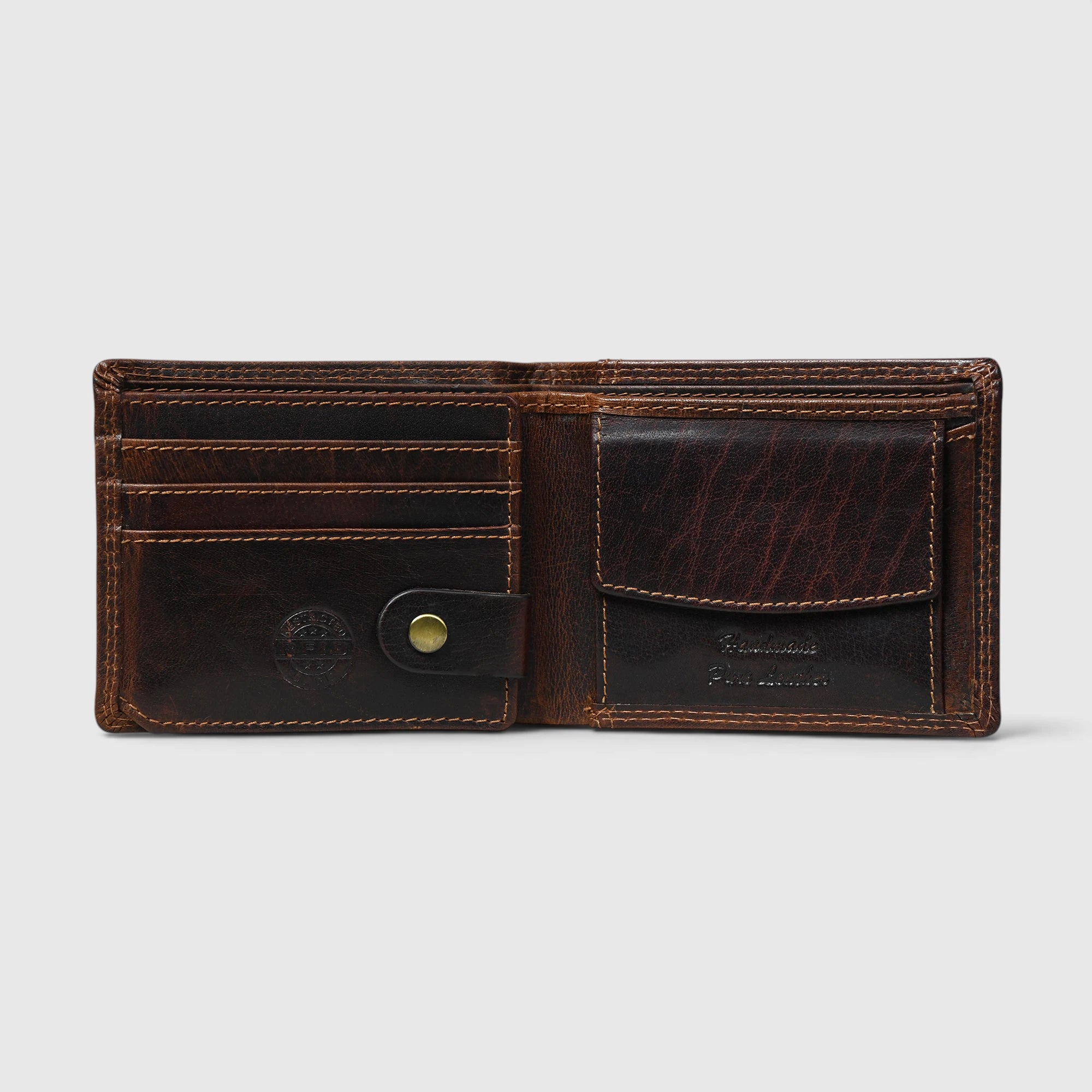 Midnight Stallion Leather Wallet – Espresso Brown