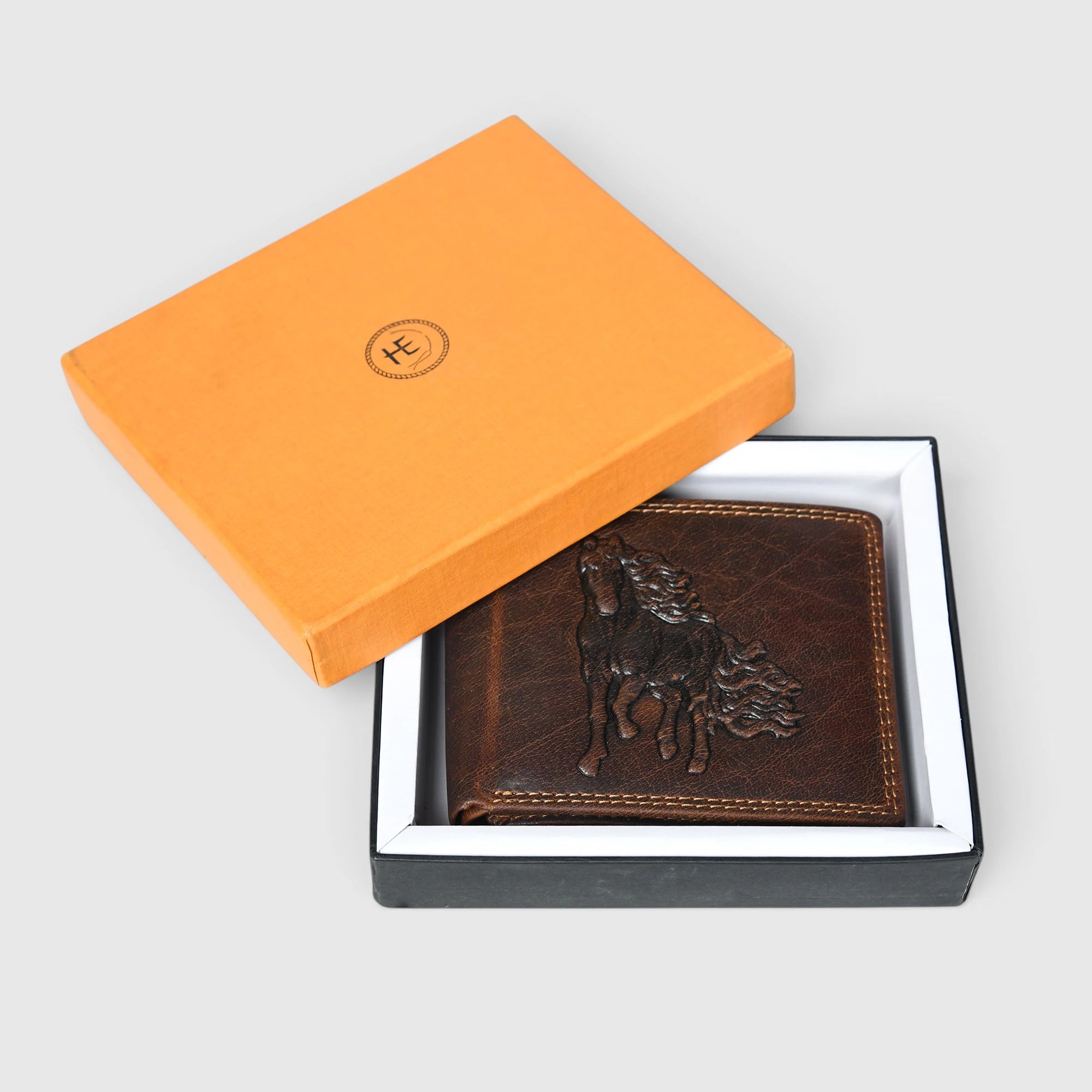 Midnight Stallion Leather Wallet – Espresso Brown