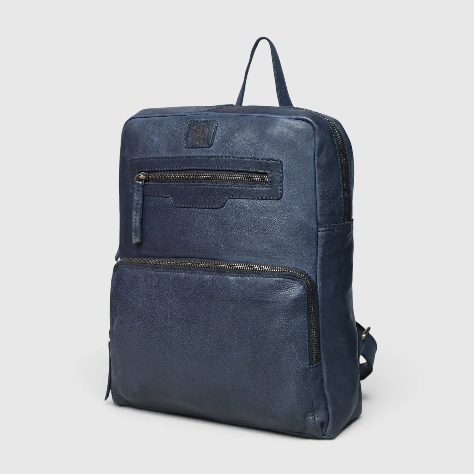 Urbancrest Leather Backpack – Cobalt Blue
