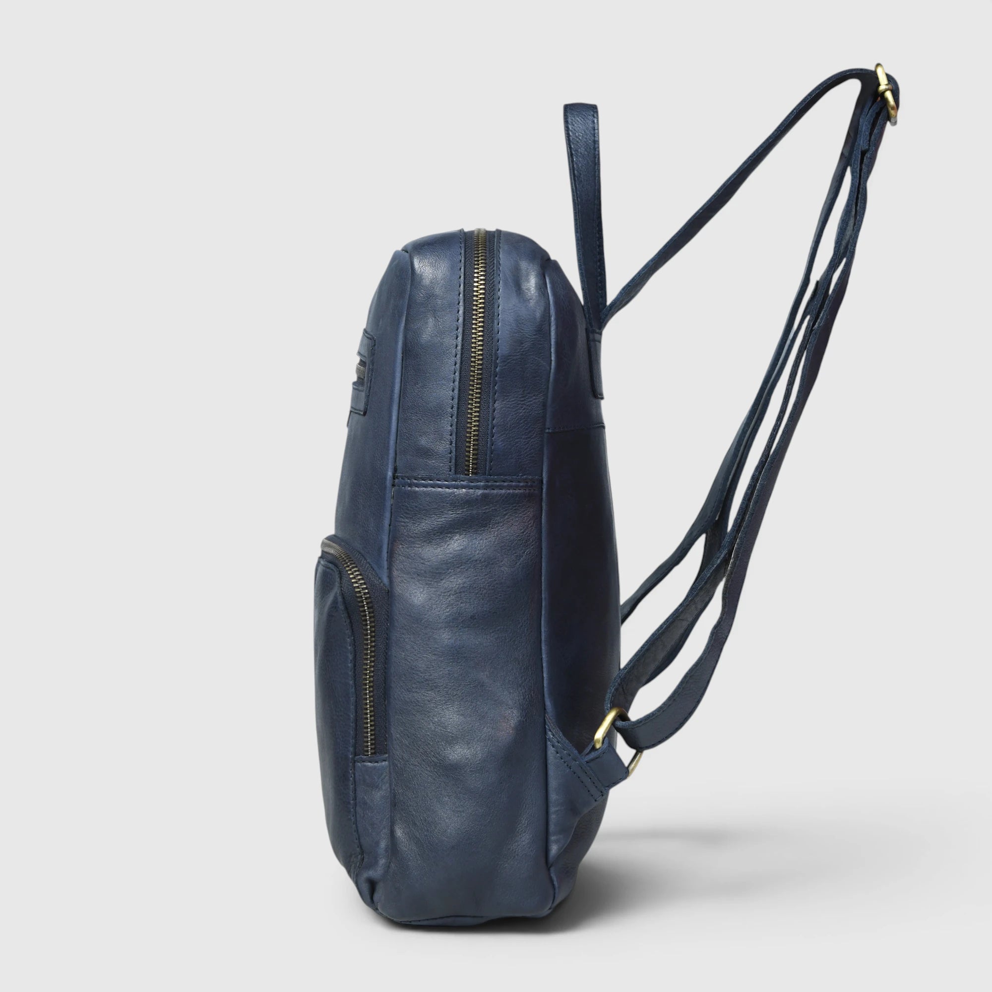 Urbancrest Leather Backpack – Cobalt Blue