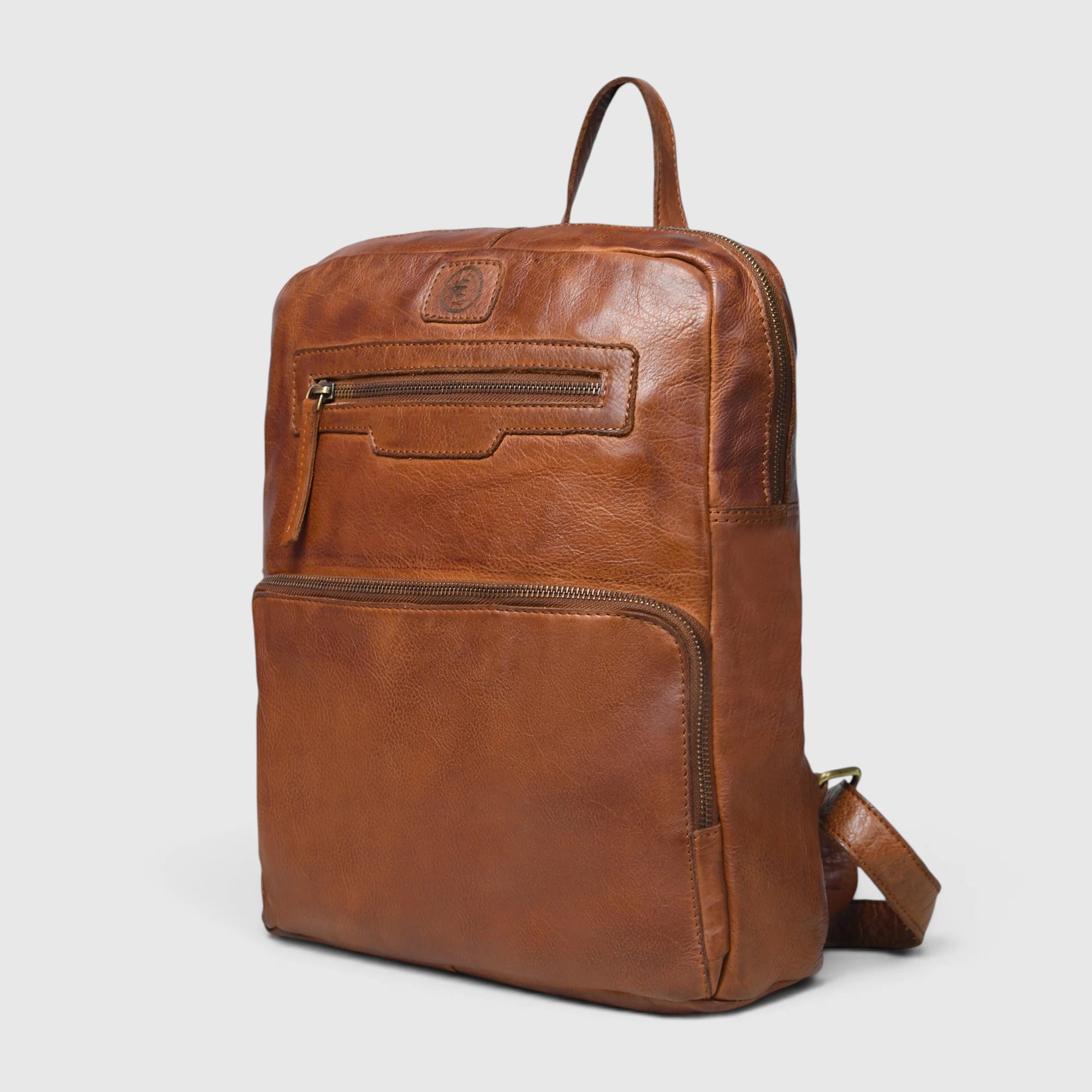 Urbancrest Leather Backpack – Tan color