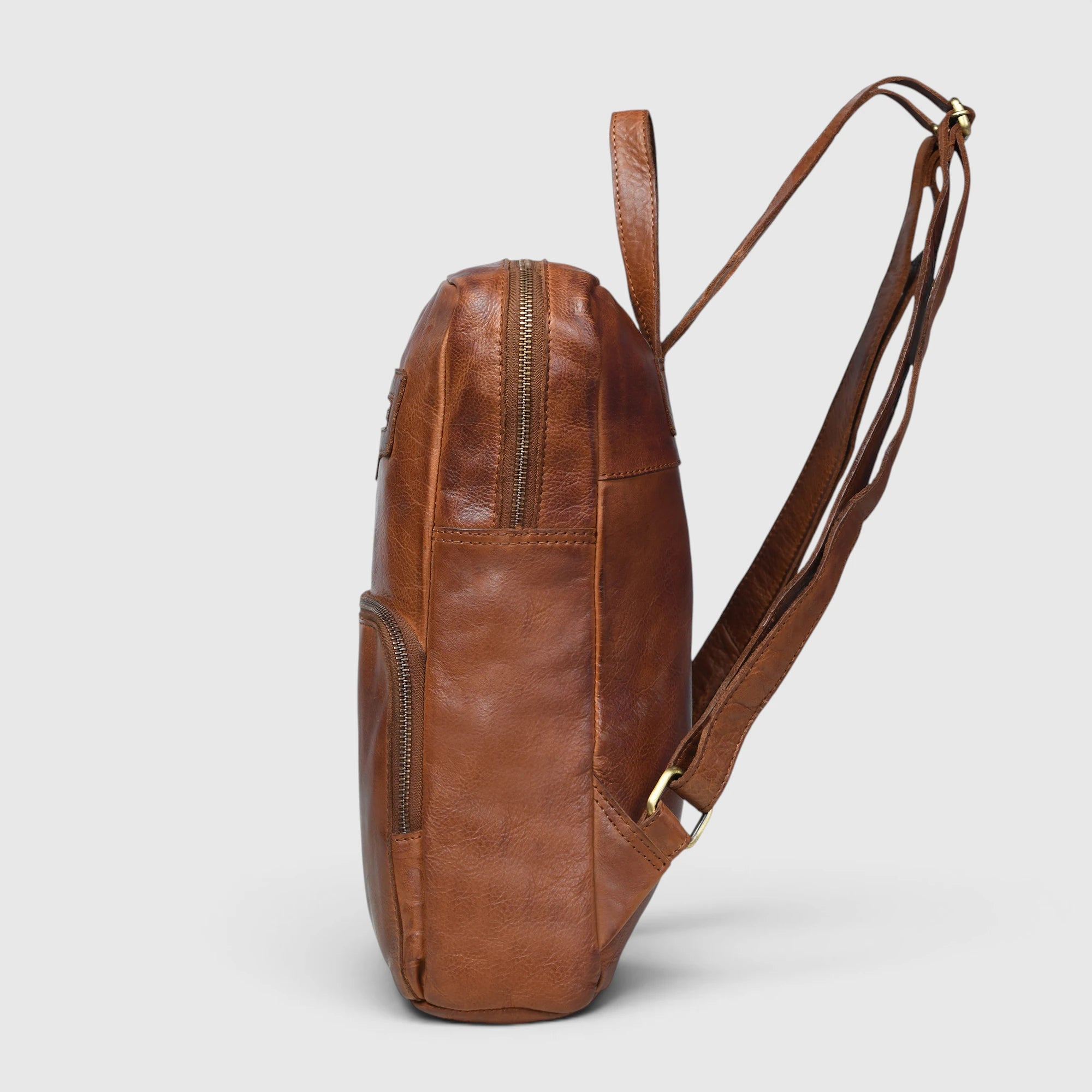 Urbancrest Leather Backpack – Tan color