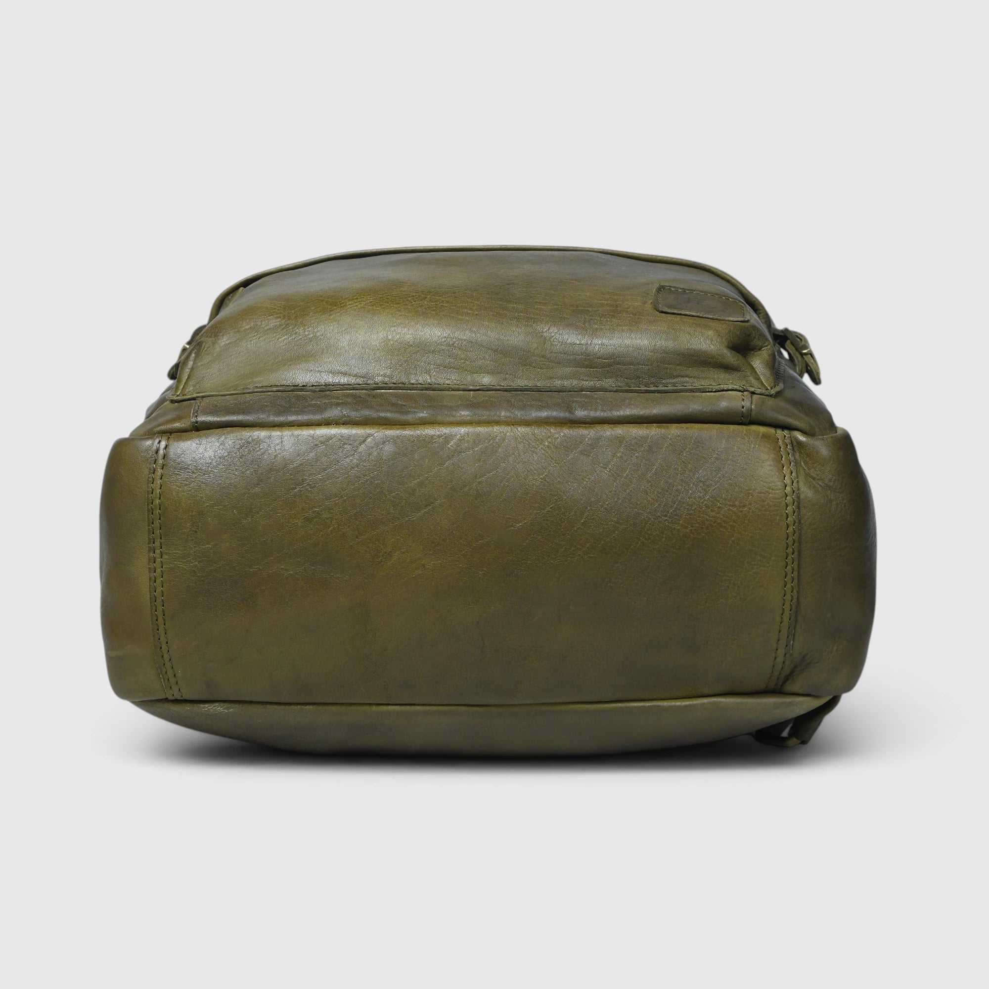 Evercrest Leather Backpack – Deep Olive