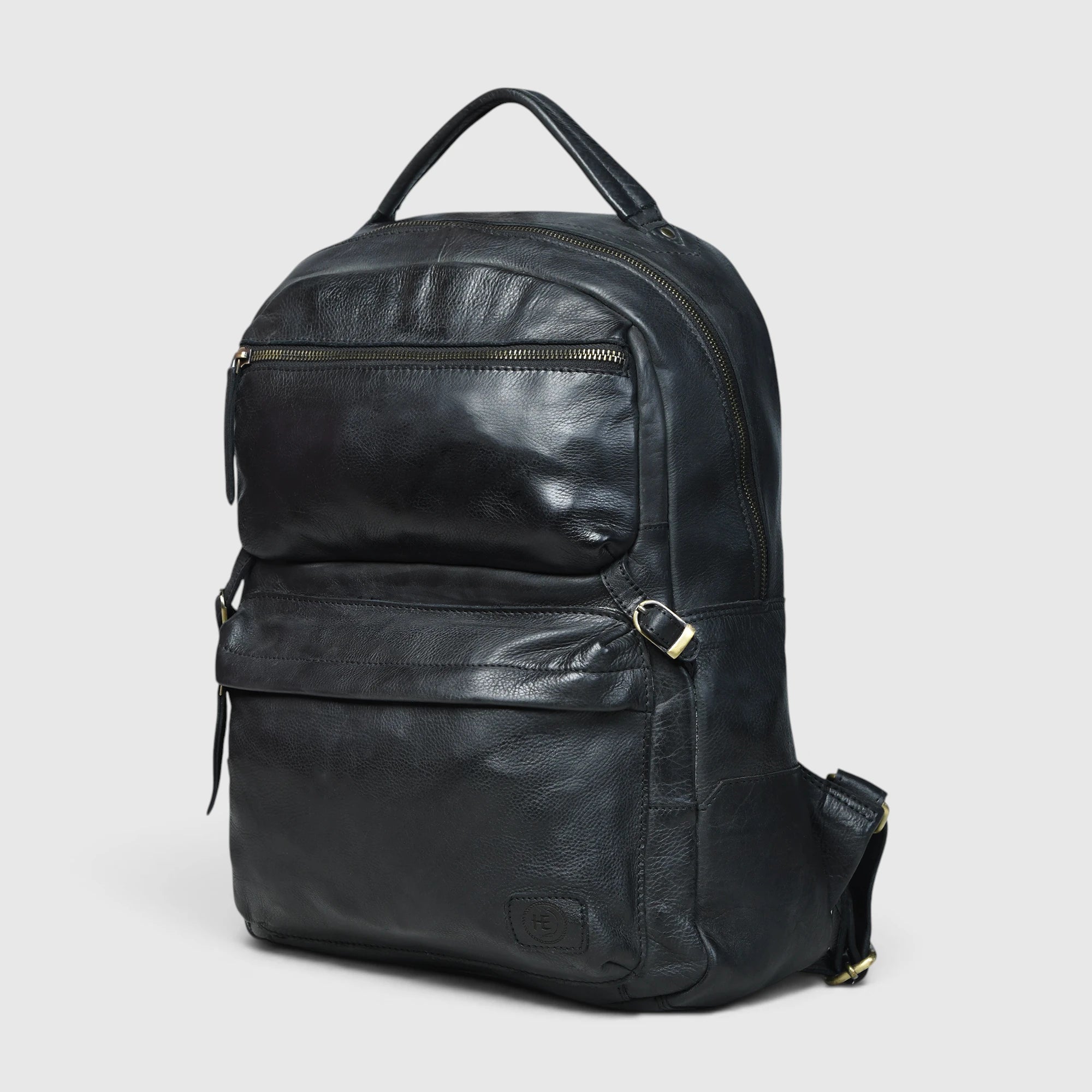 Evercrest Leather Backpack – Black color