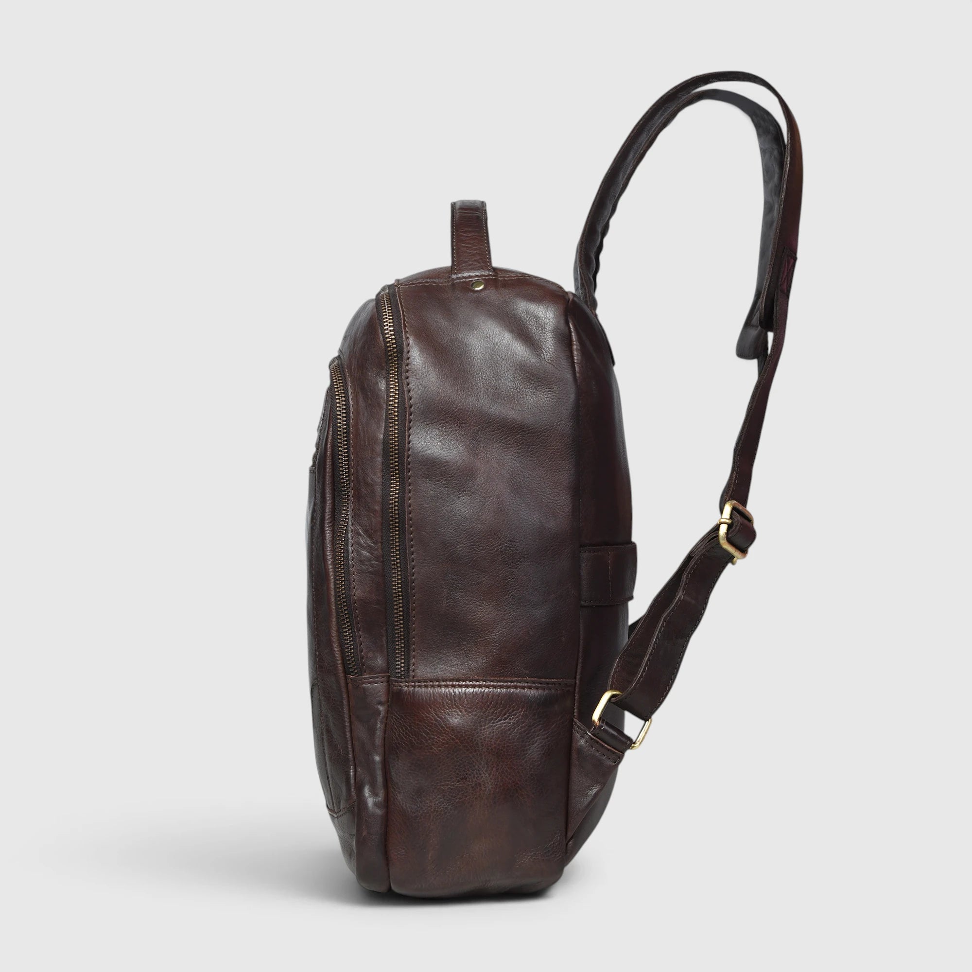 Hestern Trailmark Leather Backpack – Auburn Brown