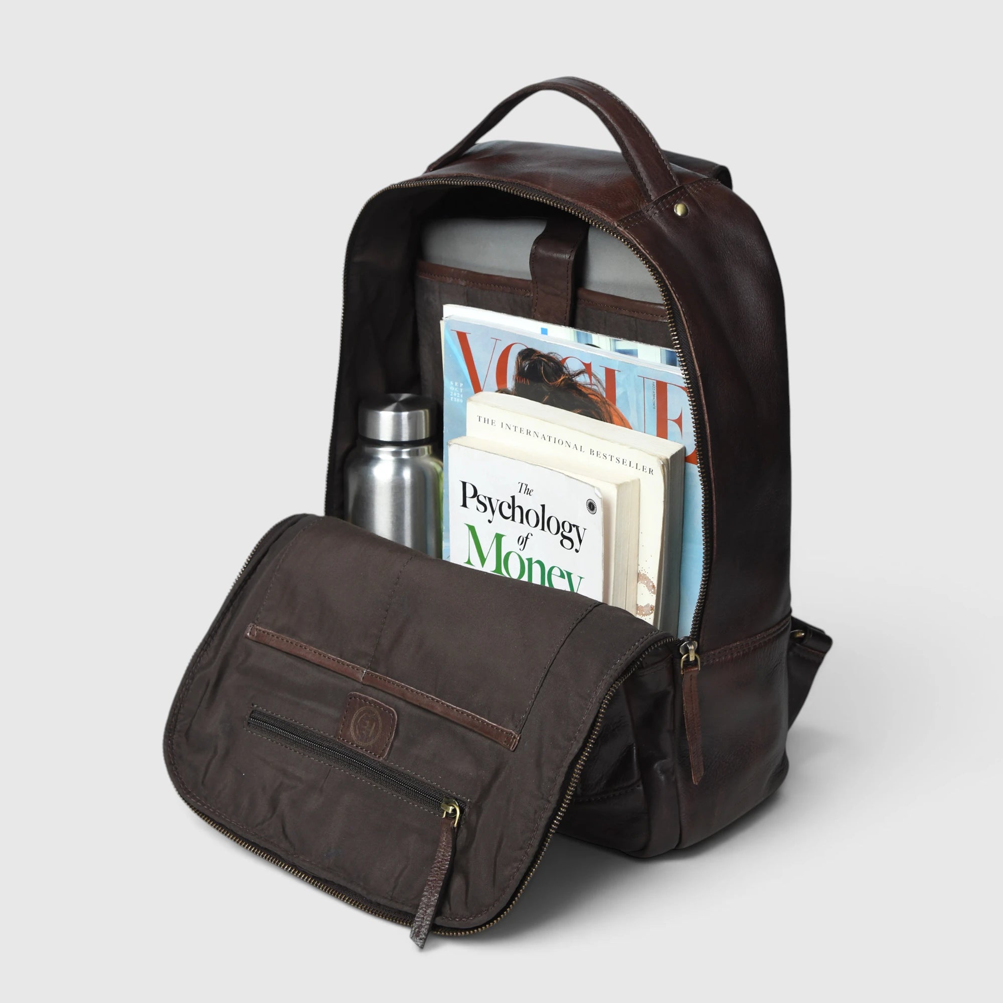 Hestern Trailmark Leather Backpack – Auburn Brown