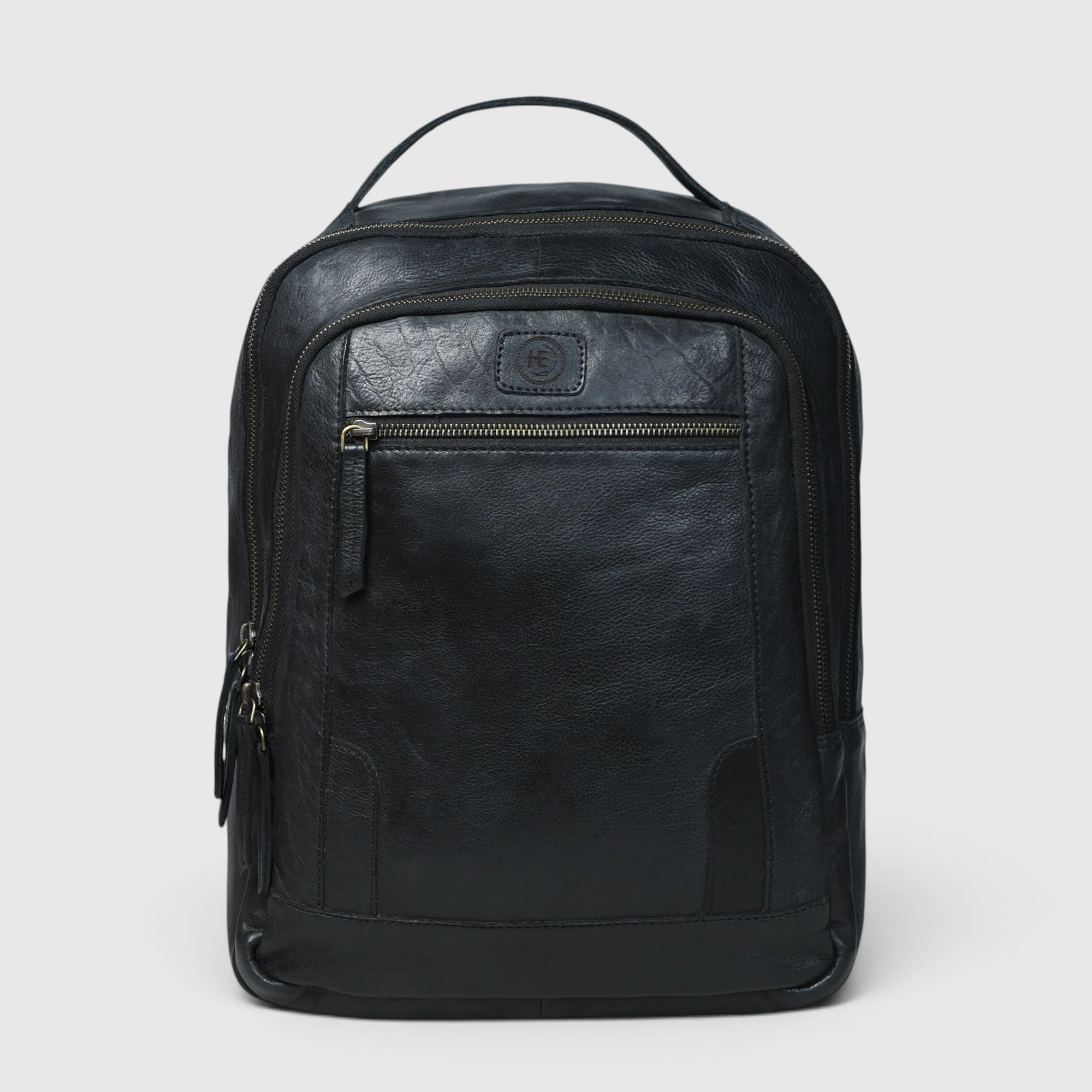 Hestern Trailmark Leather Backpack – Black color