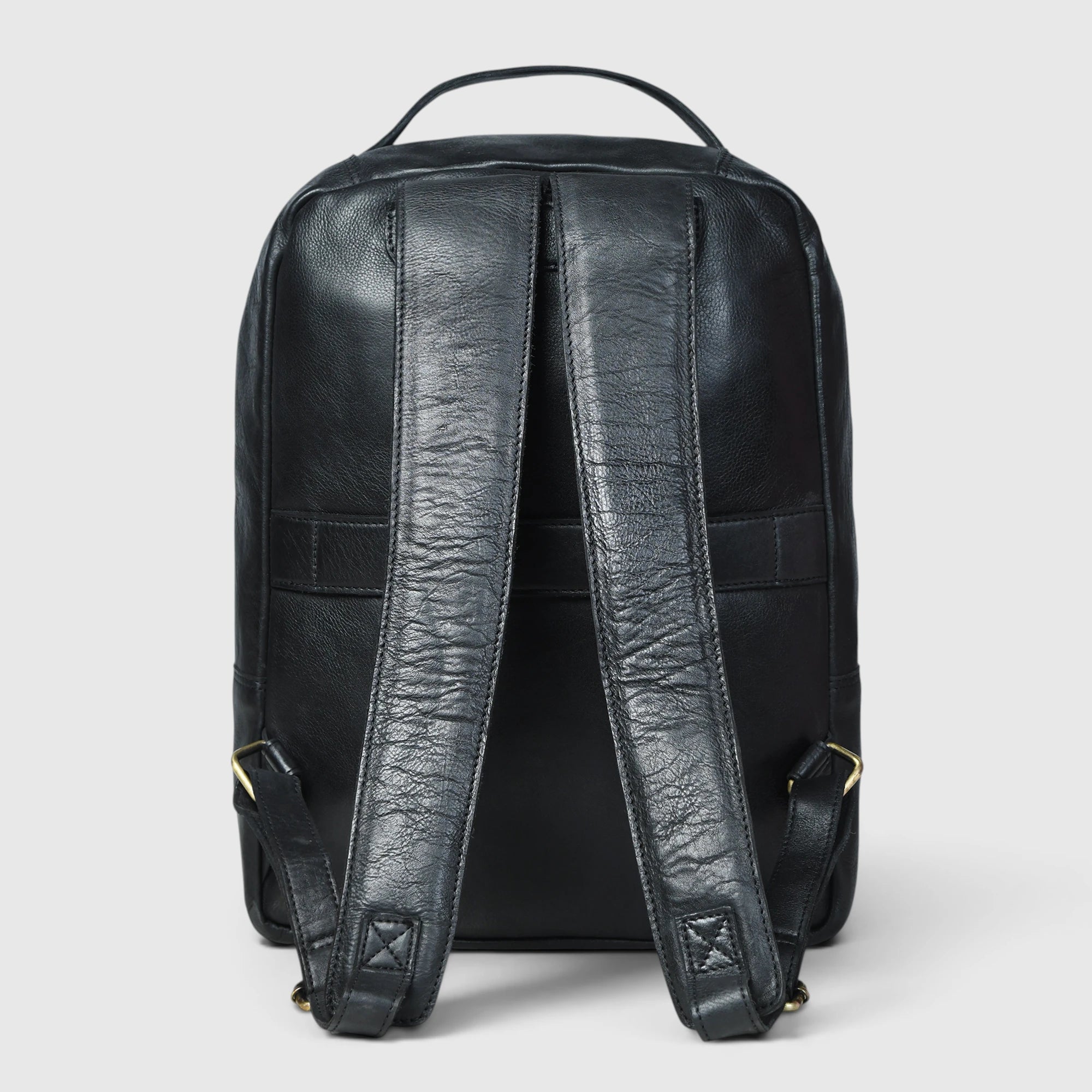 Hestern Trailmark Leather Backpack – Black color