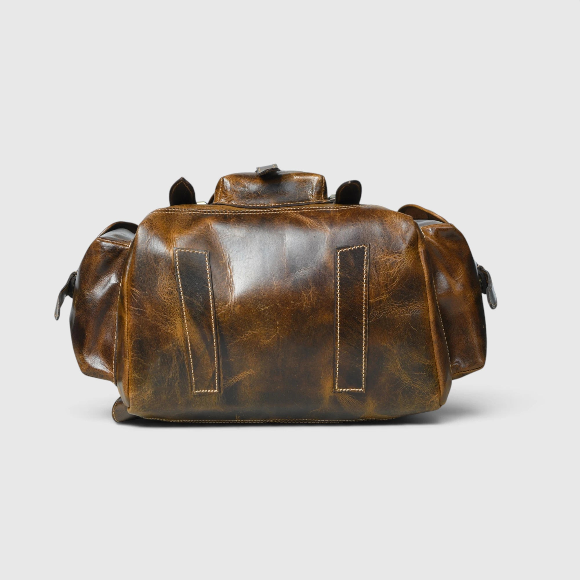Outlander Vintage Leather Backpack - Rustic Brown