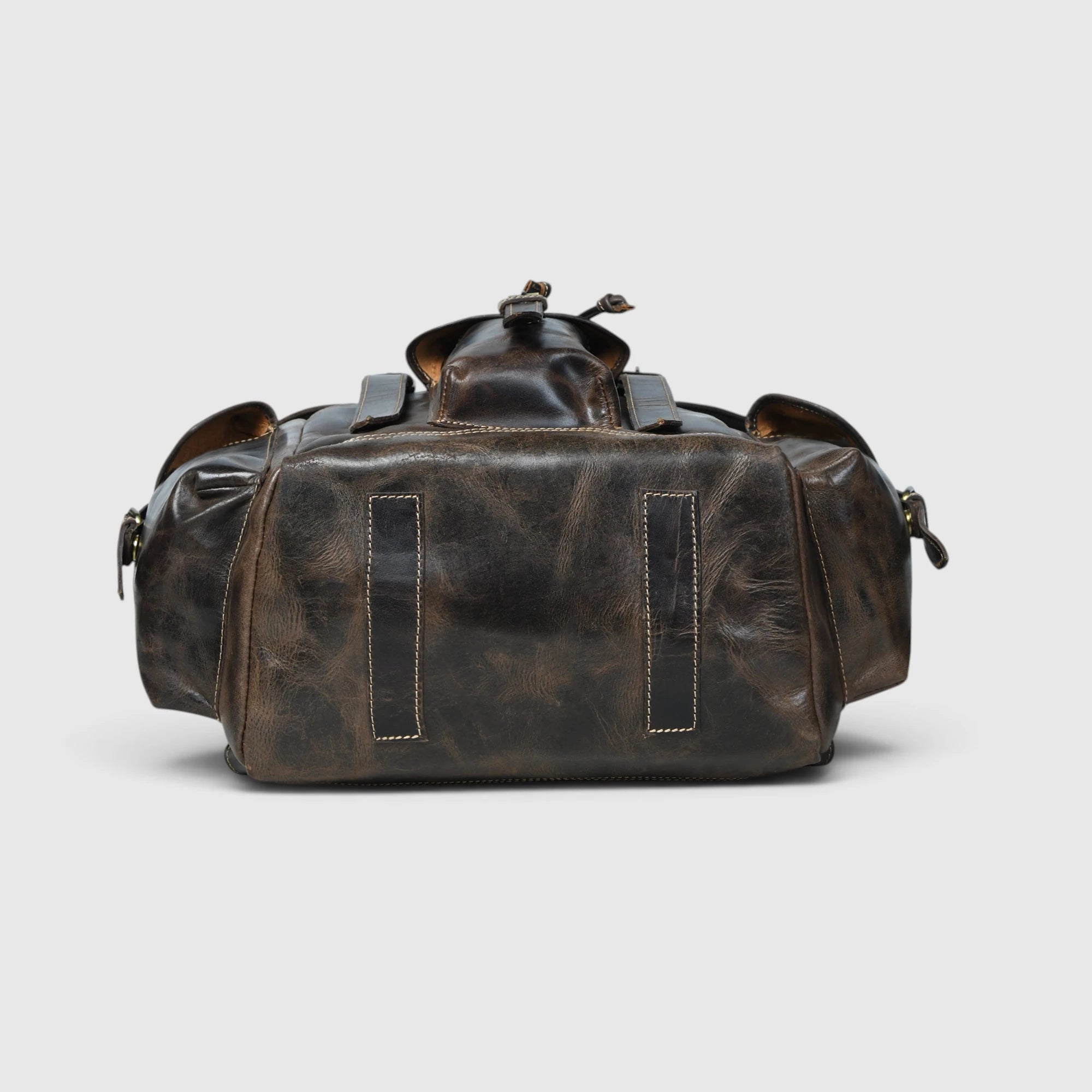 Outlander Vintage Buffalo Leather Backpack – Dark Coffee