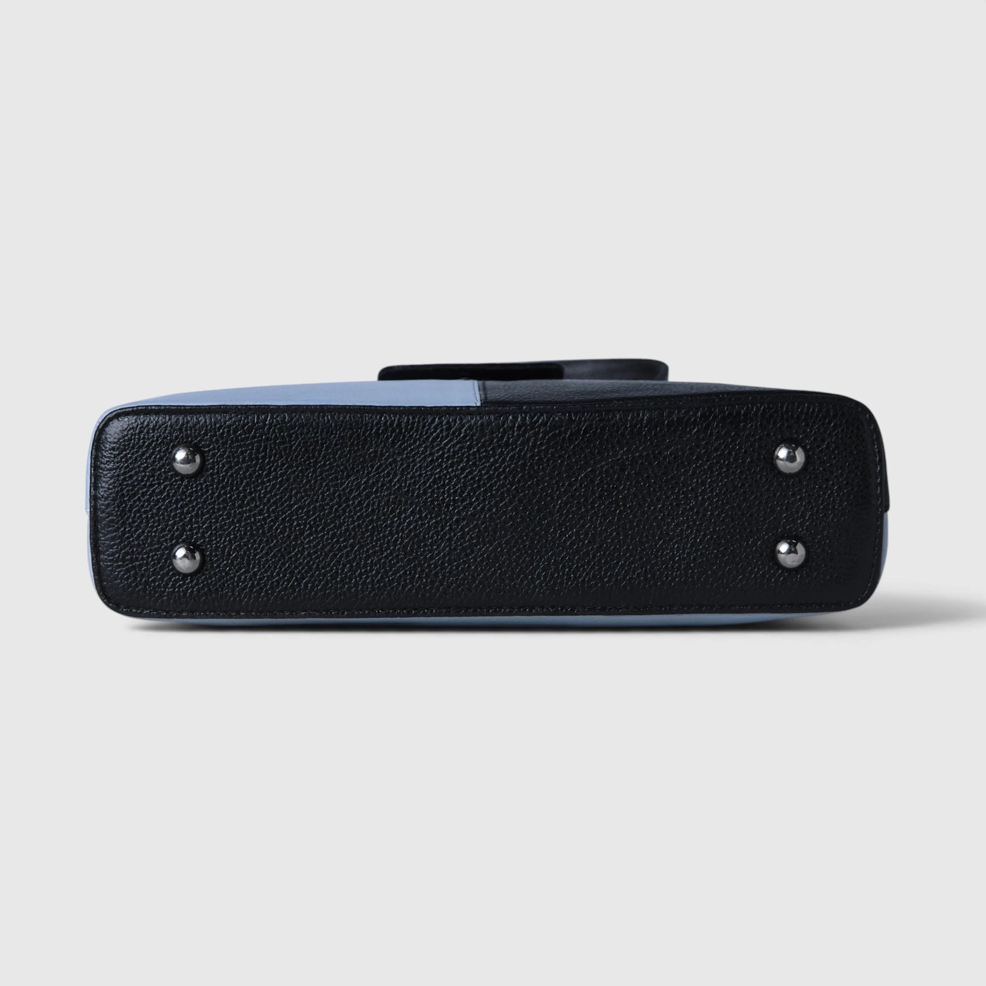 Luna Duo Leather Shoulder Bag - Midnight Blue & Black