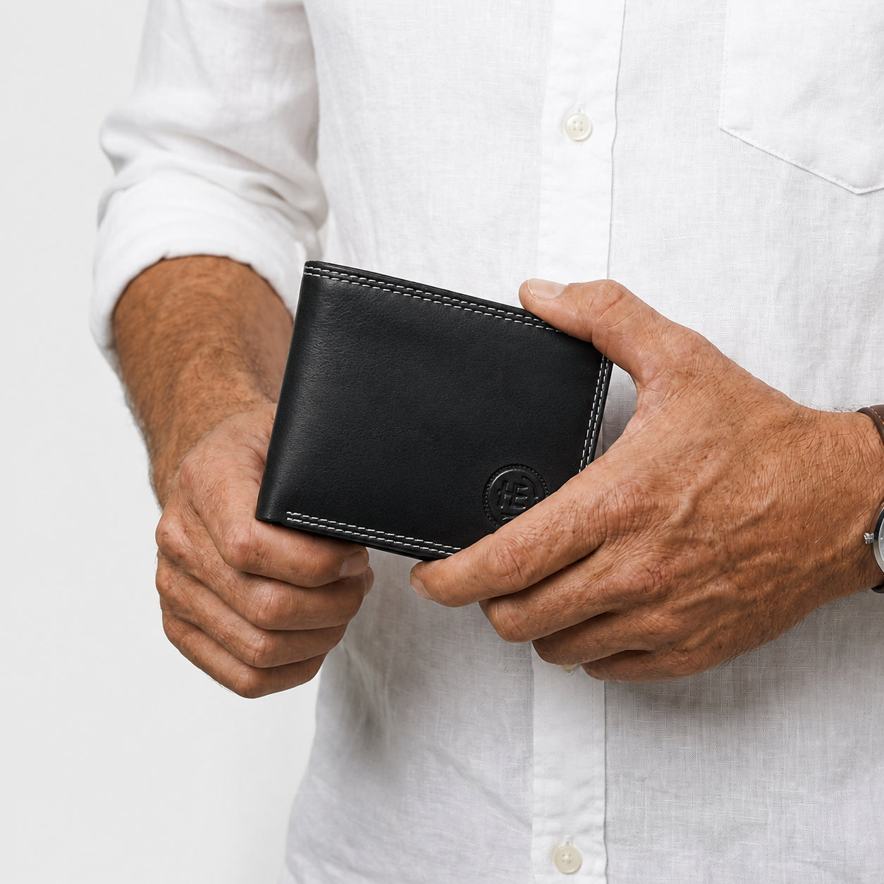 NoirCraft Classic Leather Wallet – Black