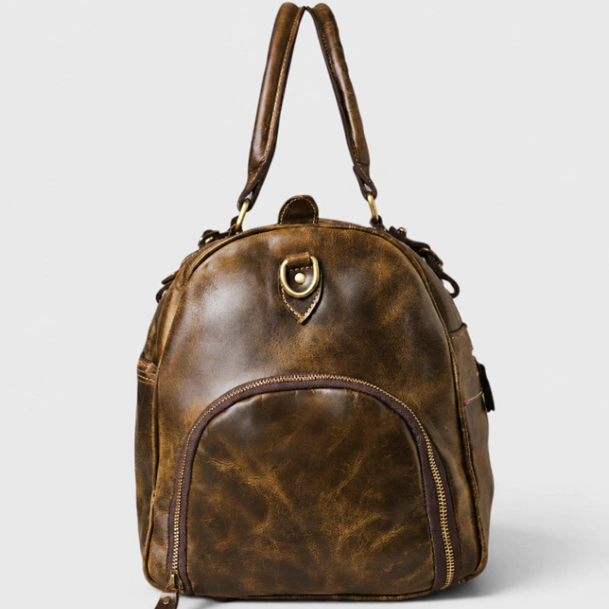 The Odyssey Leather Travel Duffle - Brown Colour