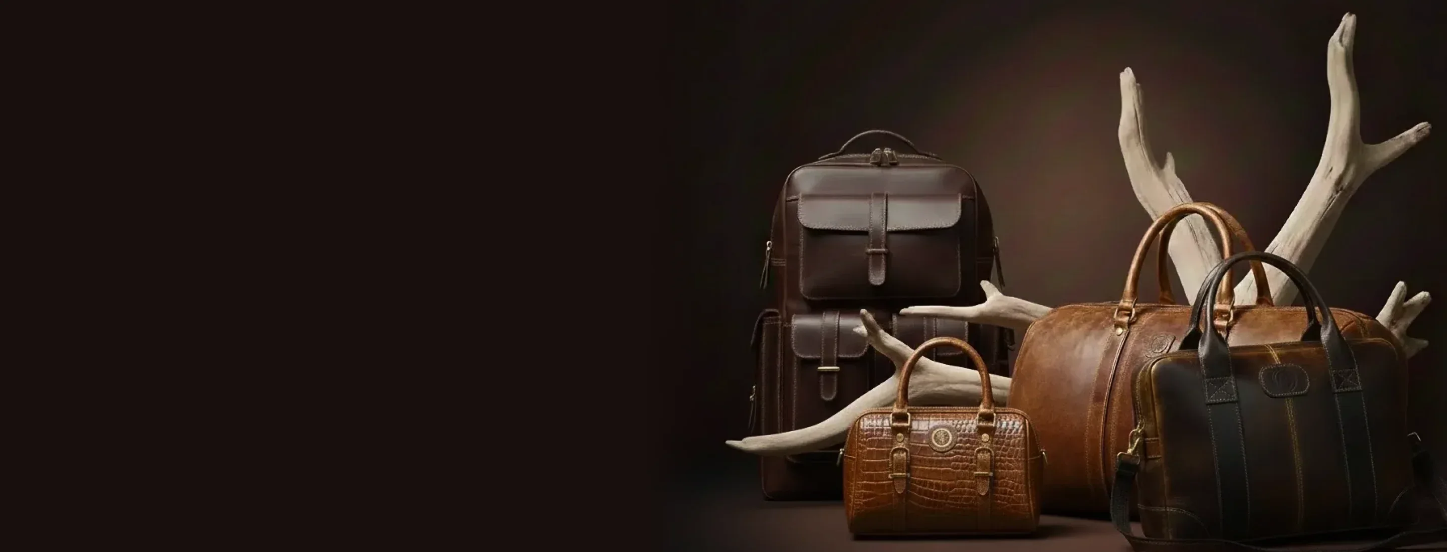 A collection of Hestore leather heirlooms